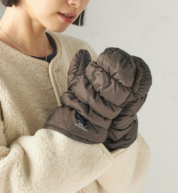SHIPS for women「《予約》【SHIPS別注】TAION:〈手洗い可能〉SHIRRING MITTEN」|手袋|