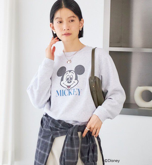 SHIPS for women「《予約》【SHIPS別注】GOOD ROCK SPEED: 〈洗濯機可能〉MICKY / LOGO SWEAT」|スウェット・ジャージ|