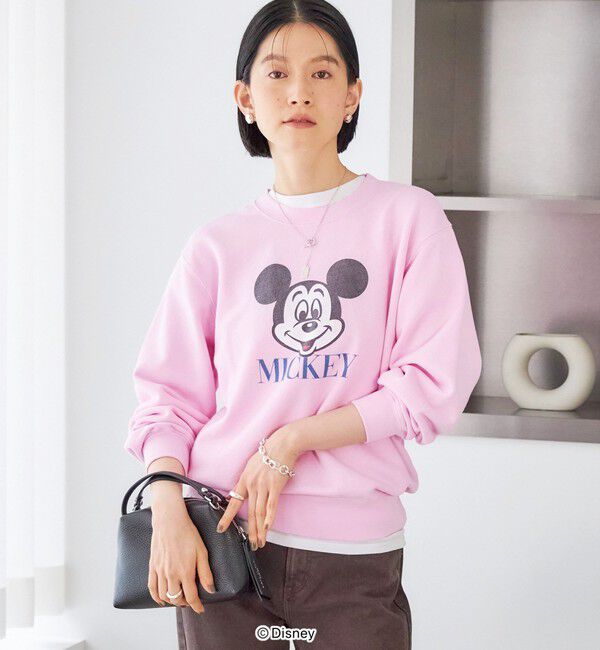 SHIPS for women「《予約》【SHIPS別注】GOOD ROCK SPEED: 〈洗濯機可能〉MICKY / LOGO SWEAT」|スウェット・ジャージ|