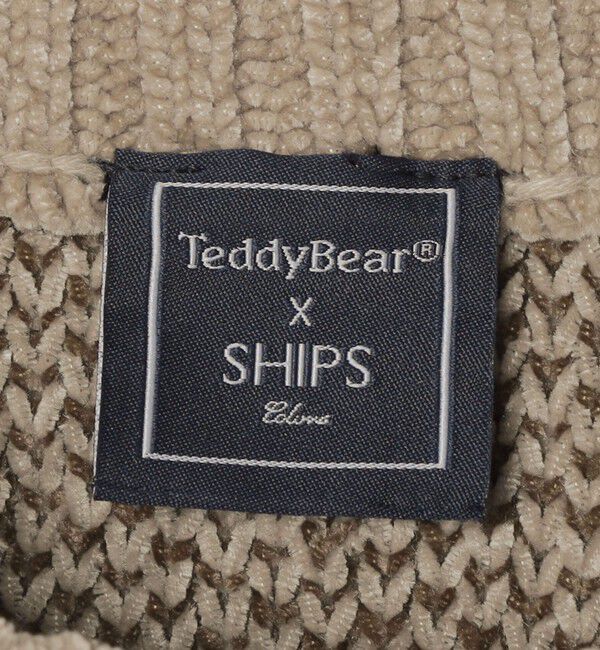 SHIPS Colors 「《予約》【一部WEB限定】〈洗濯機可能〉Teddybear(R) ジャカード モール ニット◆」|ニット・セーター|