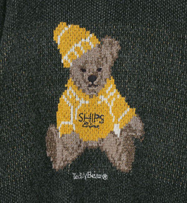 SHIPS Colors 「《予約》【一部WEB限定】〈洗濯機可能〉Teddybear(R) ジャカード モール ニット◆」|ニット・セーター|