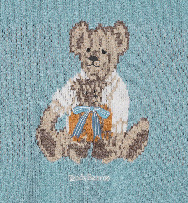 SHIPS Colors 「《予約》【一部WEB限定】〈洗濯機可能〉Teddybear(R) ジャカード モール ニット◆」|ニット・セーター|