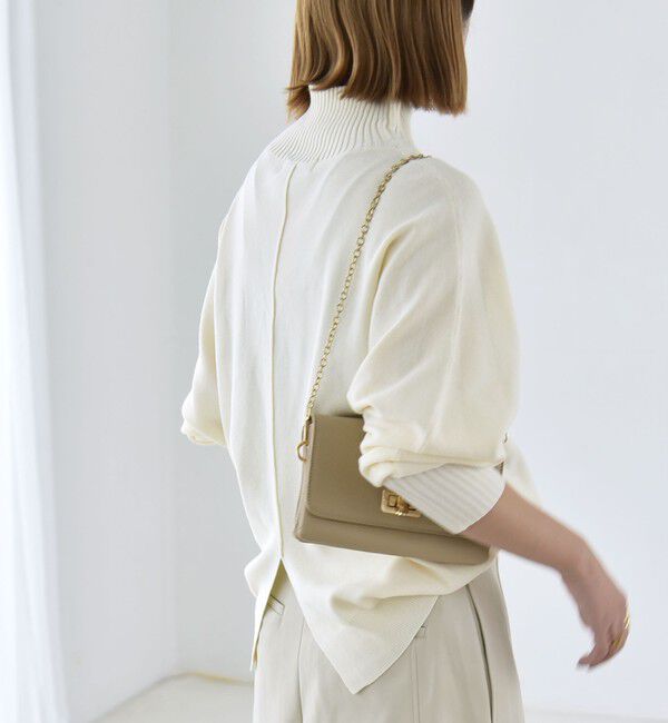 quaranciel「《予約》〈洗濯機可能〉タートルネック ラグラン ロングリブ ニット プルオーバー 26AW」|ニット・セーター|