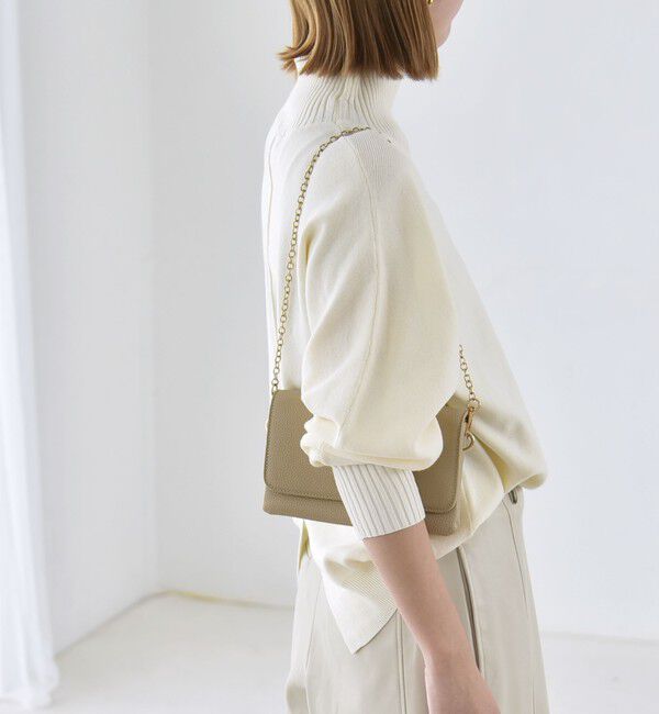 quaranciel「《予約》〈洗濯機可能〉タートルネック ラグラン ロングリブ ニット プルオーバー 26AW」|ニット・セーター|
