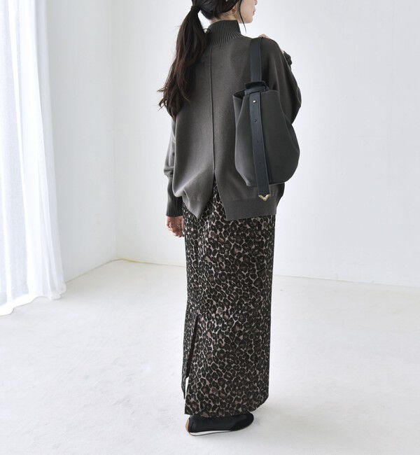 quaranciel「《予約》〈洗濯機可能〉タートルネック ラグラン ロングリブ ニット プルオーバー 26AW」|ニット・セーター|