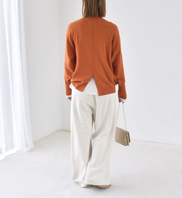 quaranciel「《予約》〈洗濯機可能〉タートルネック ラグラン ロングリブ ニット プルオーバー 26AW」|ニット・セーター|