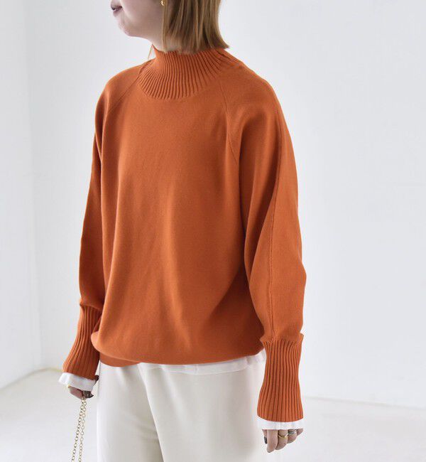 quaranciel「《予約》〈洗濯機可能〉タートルネック ラグラン ロングリブ ニット プルオーバー 26AW」|ニット・セーター|