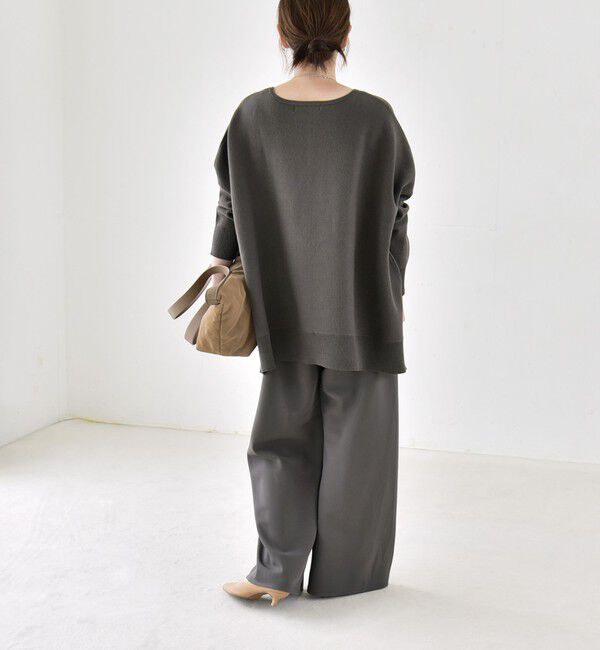 quaranciel「《予約》〈洗濯機可能〉ボートネック ワイド ニット プルオーバー 26AW」|ニット・セーター|
