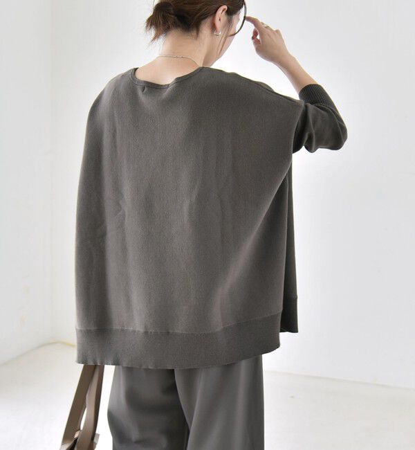 quaranciel「《予約》〈洗濯機可能〉ボートネック ワイド ニット プルオーバー 26AW」|ニット・セーター|