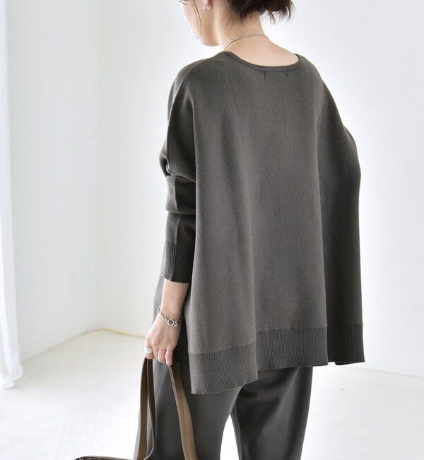 quaranciel「《予約》〈洗濯機可能〉ボートネック ワイド ニット プルオーバー 26AW」|ニット・セーター|