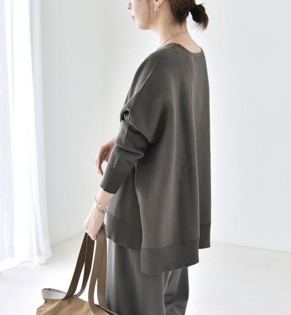 quaranciel「《予約》〈洗濯機可能〉ボートネック ワイド ニット プルオーバー 26AW」|ニット・セーター|