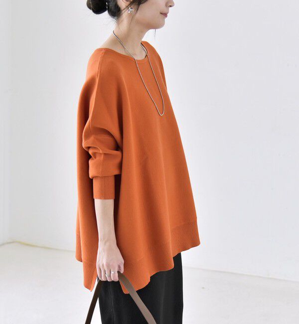 quaranciel「《予約》〈洗濯機可能〉ボートネック ワイド ニット プルオーバー 26AW」|ニット・セーター|