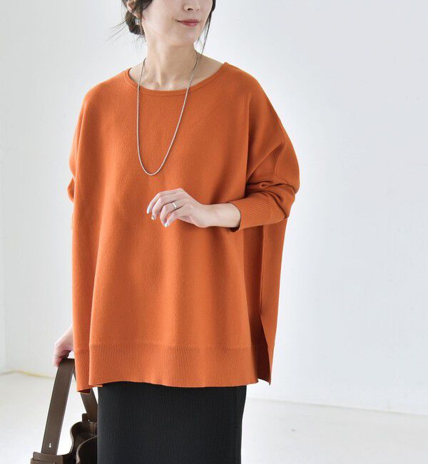 quaranciel「《予約》〈洗濯機可能〉ボートネック ワイド ニット プルオーバー 26AW」|ニット・セーター|