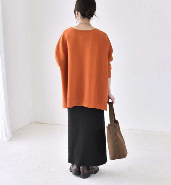 quaranciel「《予約》〈洗濯機可能〉ボートネック ワイド ニット プルオーバー 26AW」|ニット・セーター|