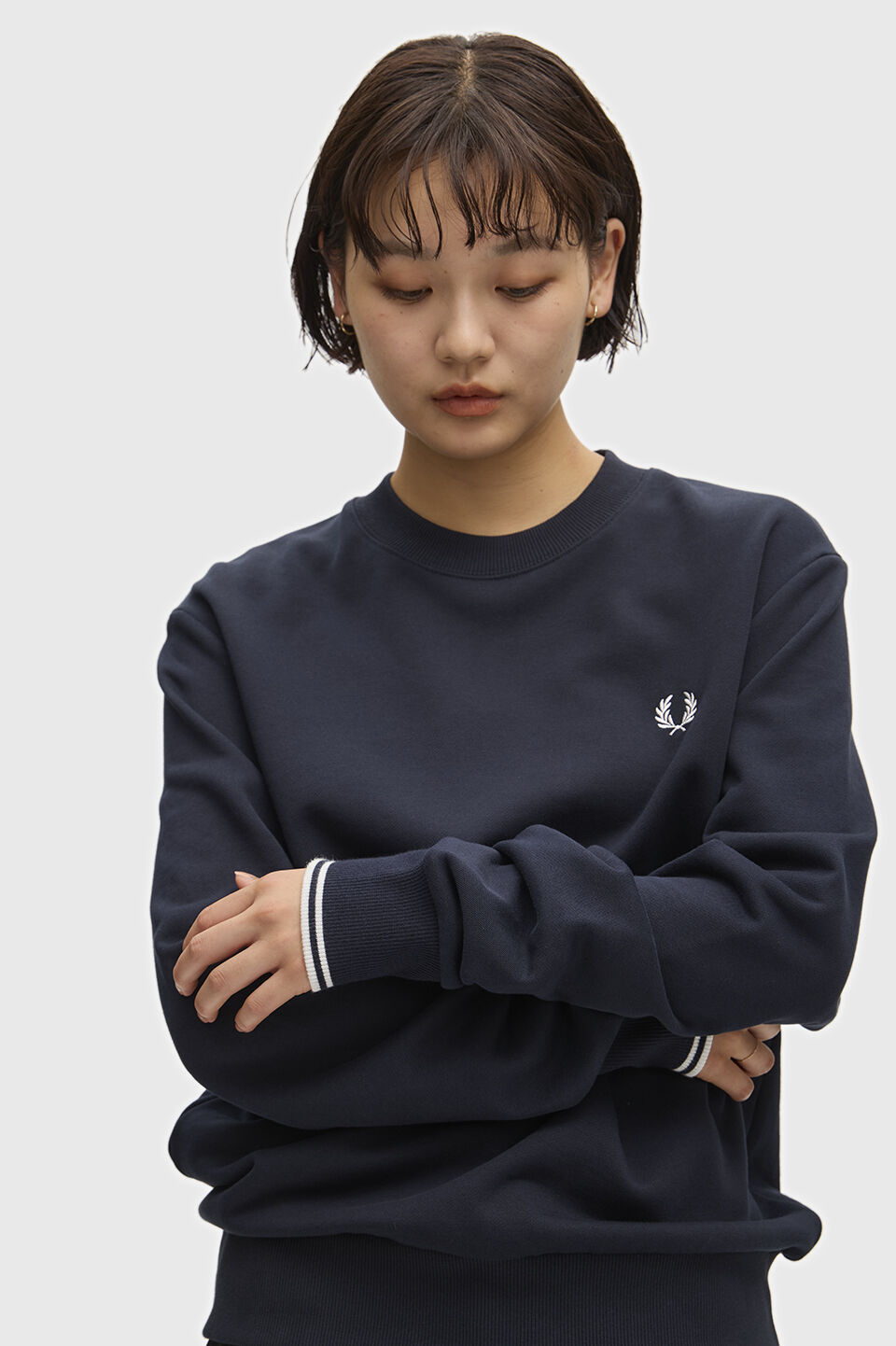 FRED PERRY 「FRED PERRY／Crew Neck Sweatshirt／フレッドペリースウェットシャツ」|Tシャツ・カットソー|