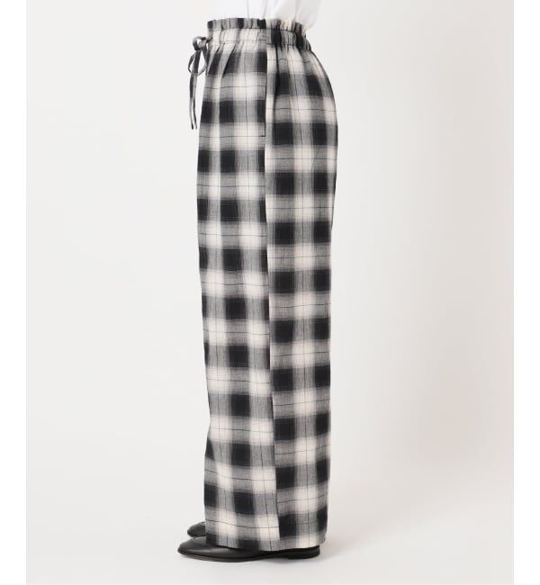 OUTDOOR PRODUCTS Usual Things「PLAIDパターンイージーワイドパンツ セットアップ対応」|スラックス|