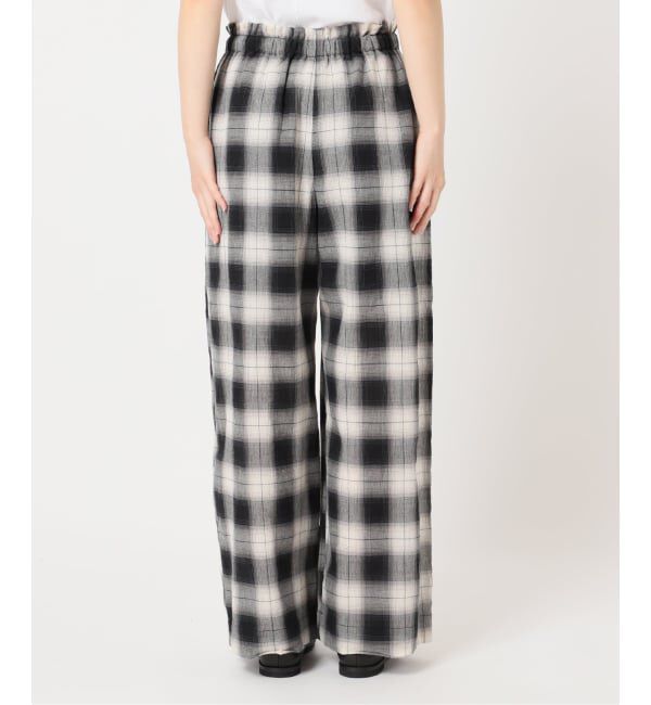 OUTDOOR PRODUCTS Usual Things「PLAIDパターンイージーワイドパンツ セットアップ対応」|スラックス|