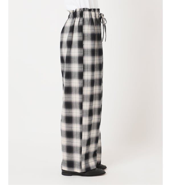 OUTDOOR PRODUCTS Usual Things「PLAIDパターンイージーワイドパンツ セットアップ対応」|スラックス|