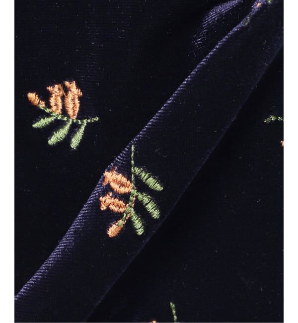 OUTDOOR PRODUCTS Usual Things「追加 刺繍ベロアフレアパンツ」|スラックス|