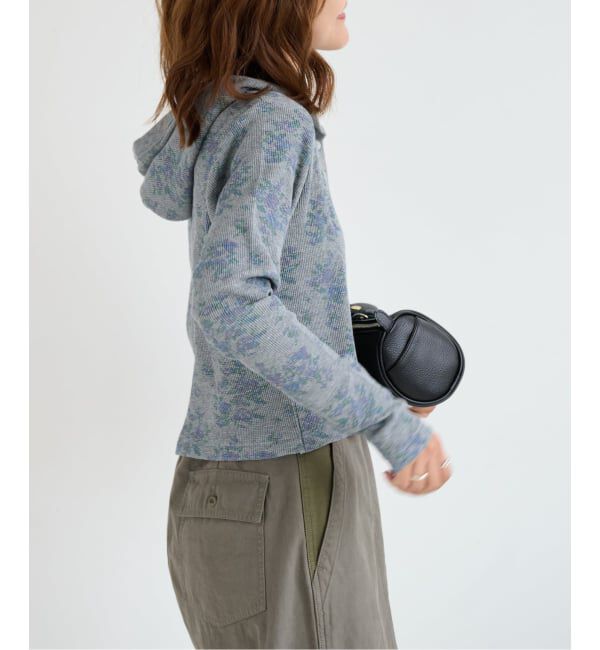 OUTDOOR PRODUCTS Usual Things「miller ex flower waffle hoody CD」|カーディガン|