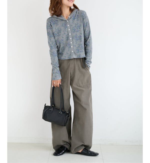OUTDOOR PRODUCTS Usual Things「miller ex flower waffle hoody CD」|カーディガン|