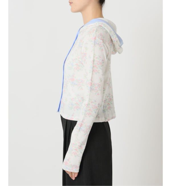OUTDOOR PRODUCTS Usual Things「miller ex flower waffle hoody CD」|カーディガン|