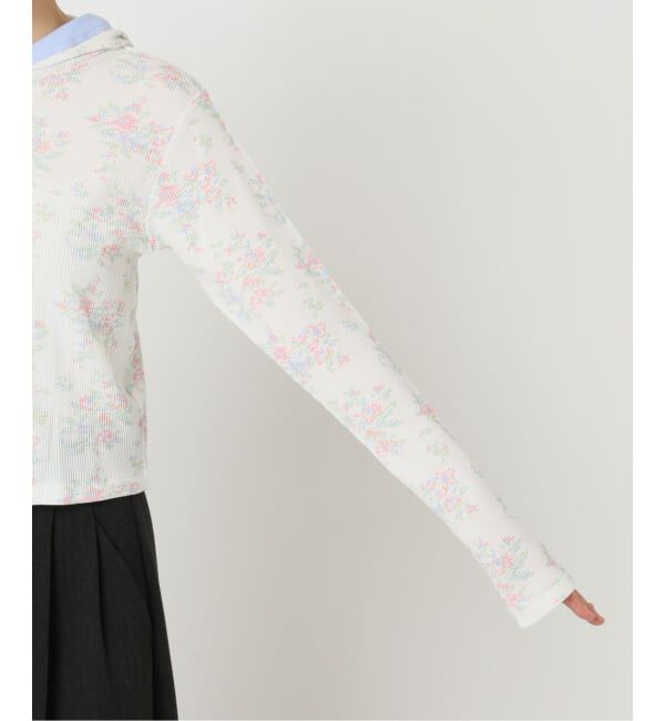 OUTDOOR PRODUCTS Usual Things「miller ex flower waffle hoody CD」|カーディガン|