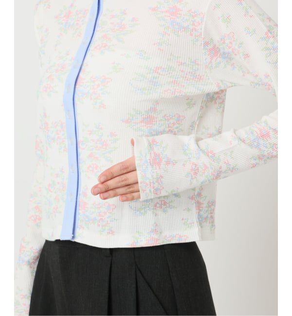 OUTDOOR PRODUCTS Usual Things「miller ex flower waffle hoody CD」|カーディガン|