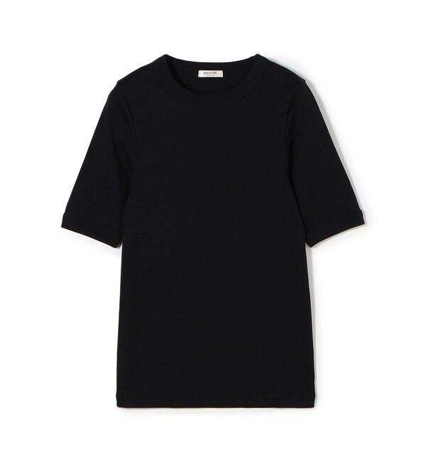 MACPHEE「シルキージャージー ハーフスリーブプルオーバー」|Tシャツ・カットソー|19 ブラック