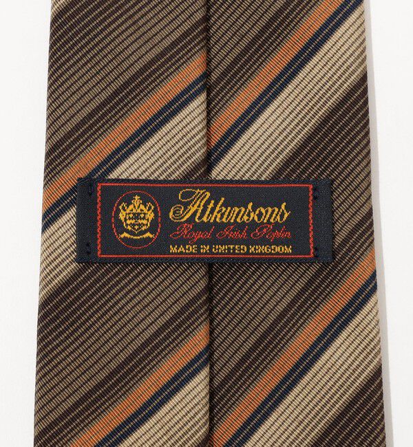 TOMORROWLAND GOODS「Atkinsons アイリッシュポプリン レジメンタルストライプネクタイ」|ネクタイ・蝶ネクタイ|