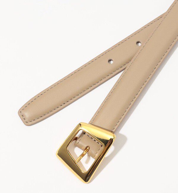 TOMORROWLAND GOODS「ATELIER AMBOISE ゴールド バックル レザーベルト」|ベルト|