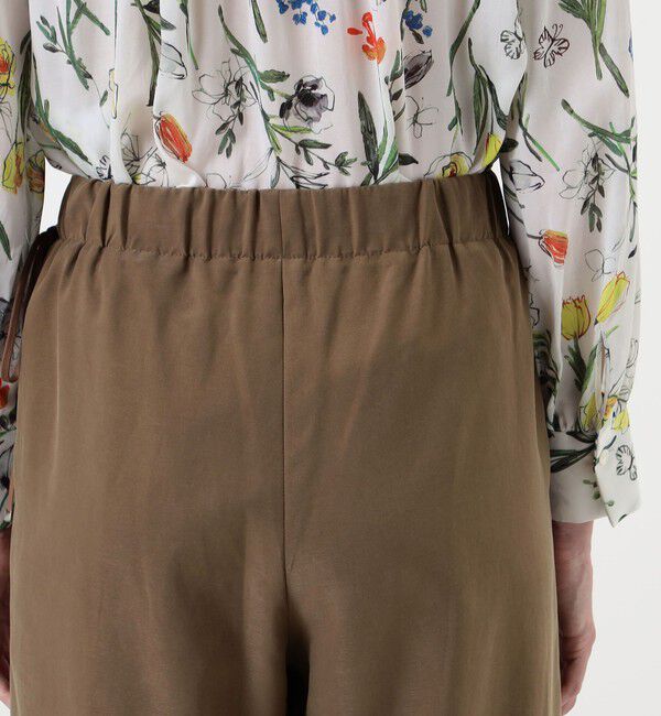 Ballsey「ピーチストレッチツイル タックワイドパンツ」|その他|