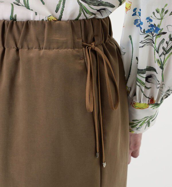 Ballsey「ピーチストレッチツイル タックワイドパンツ」|その他|