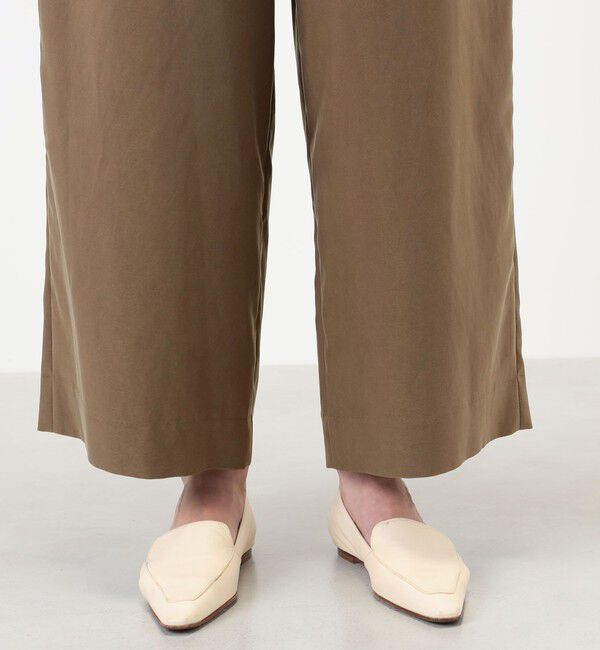Ballsey「ピーチストレッチツイル タックワイドパンツ」|その他|