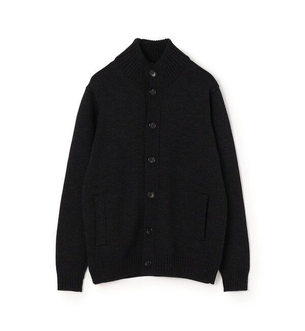TOMORROWLAND MENS「TOMORROWLAND tricot メリノウール スタンドカラーニットカーディガン」|ニット・セーター|17 チャコールグレー