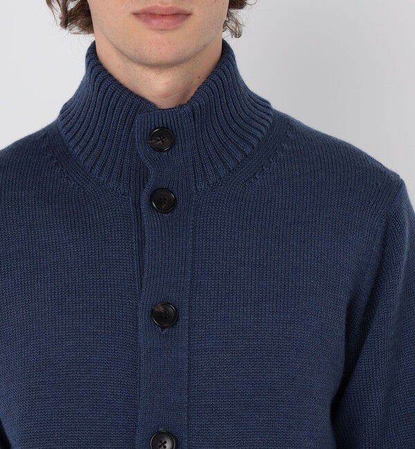 TOMORROWLAND MENS「TOMORROWLAND tricot メリノウール スタンドカラーニットカーディガン」|ニット・セーター|