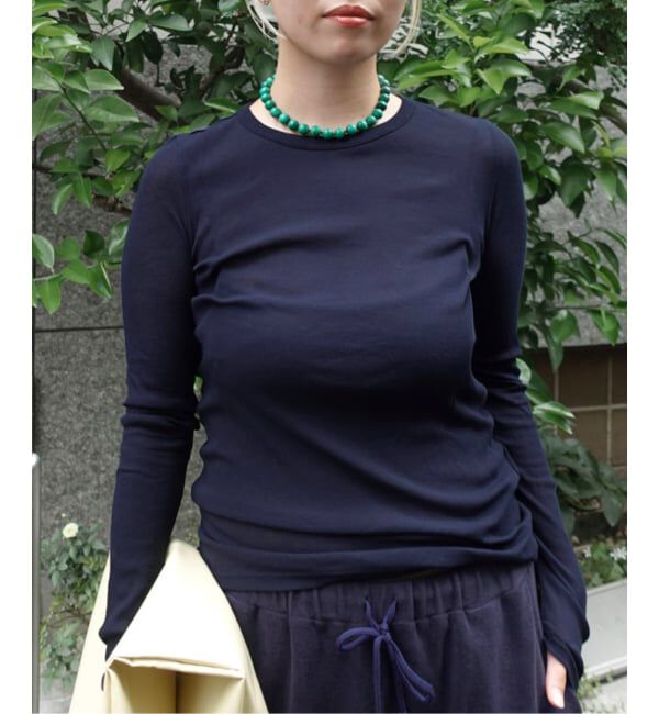 EMILYWEEK「《追加12/新色あり》パウダリーコットンプルオーバー」|Tシャツ・カットソー|ネイビー