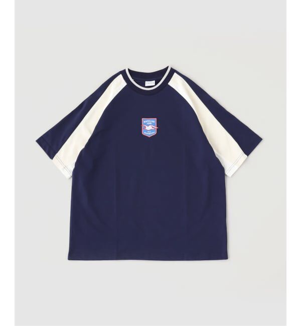 417 EDIFICE「ART OF FOOTBALL /  Brighton 90s Heavyweight Panelled T」|Tシャツ・カットソー|ネイビー