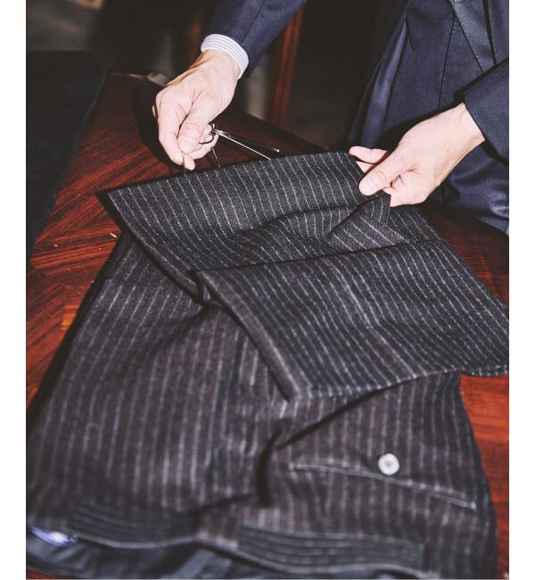 EDIFICE「Fumiya Hirano(フミヤヒラノ) 別注 Jermyn Stripe Trousers」|スラックス|