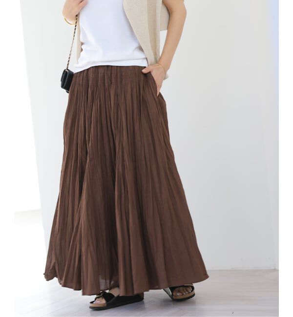 JOURNAL STANDARD relume「《追加》コットンボイルクリンクルマーメイドスカート」|スカート|