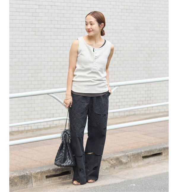 JOURNAL STANDARD「フラワーエンブロイダリースカラップ パンツ」|その他|
