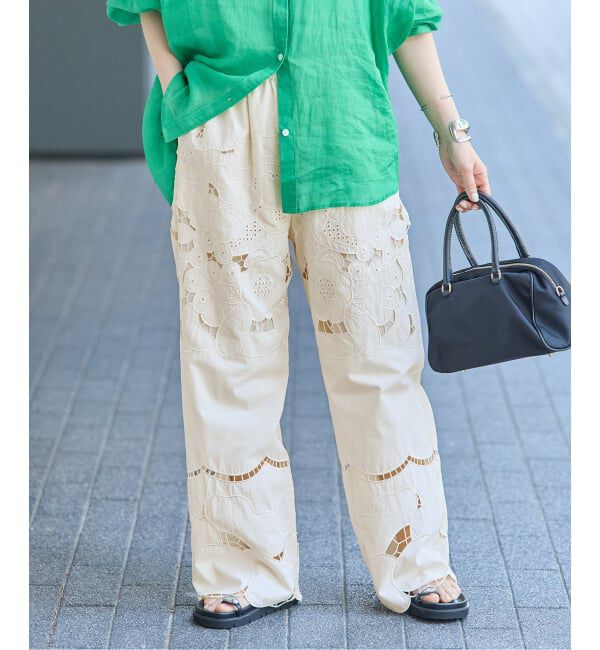 JOURNAL STANDARD「フラワーエンブロイダリースカラップ パンツ」|その他|