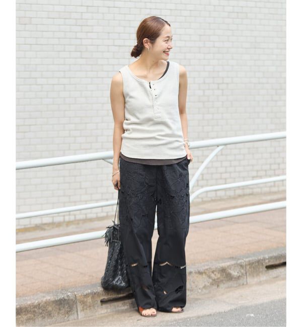 JOURNAL STANDARD「フラワーエンブロイダリースカラップ パンツ」|その他|