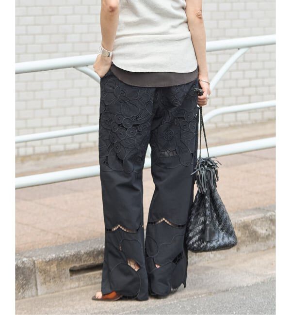 JOURNAL STANDARD「フラワーエンブロイダリースカラップ パンツ」|その他|