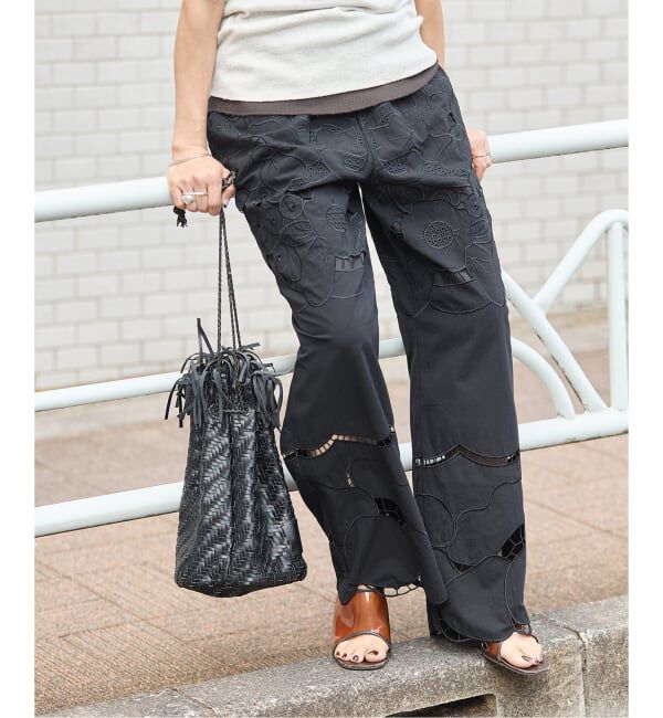 JOURNAL STANDARD「フラワーエンブロイダリースカラップ パンツ」|その他|