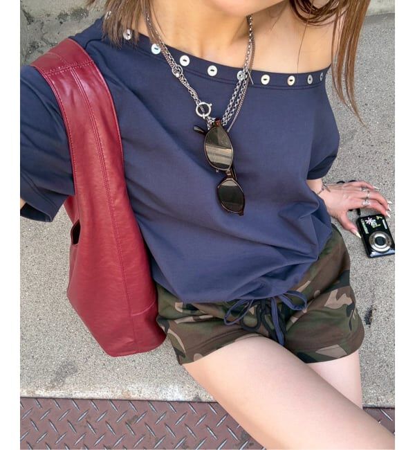 Oriens JOURNAL STANDARD「ボタンオフショルダーTシャツ」|Tシャツ・カットソー|
