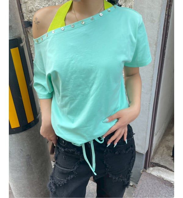 Oriens JOURNAL STANDARD「ボタンオフショルダーTシャツ」|Tシャツ・カットソー|