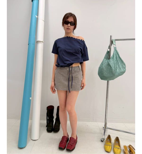 Oriens JOURNAL STANDARD「ボタンオフショルダーTシャツ」|Tシャツ・カットソー|