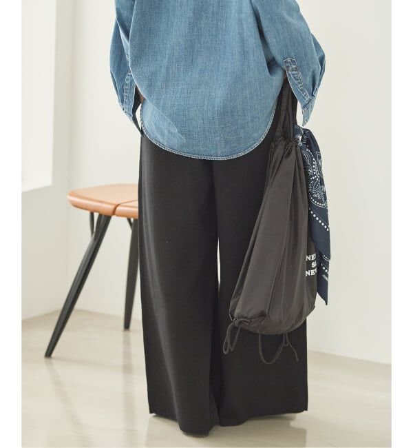 JOURNAL STANDARD「《追加》WASHABLE コットンシルクミックスタックワイドパンツ」|その他|