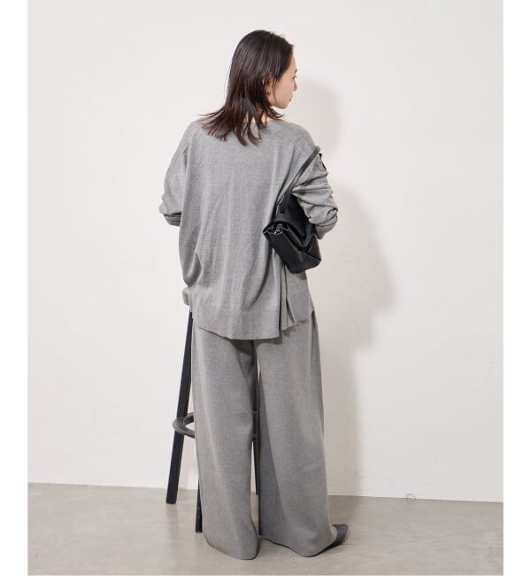 JOURNAL STANDARD「《追加》WASHABLE コットンシルクミックスタックワイドパンツ」|その他|